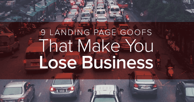 9 Landing Page Mistakes You Should Avoid 1 landing page mistakes