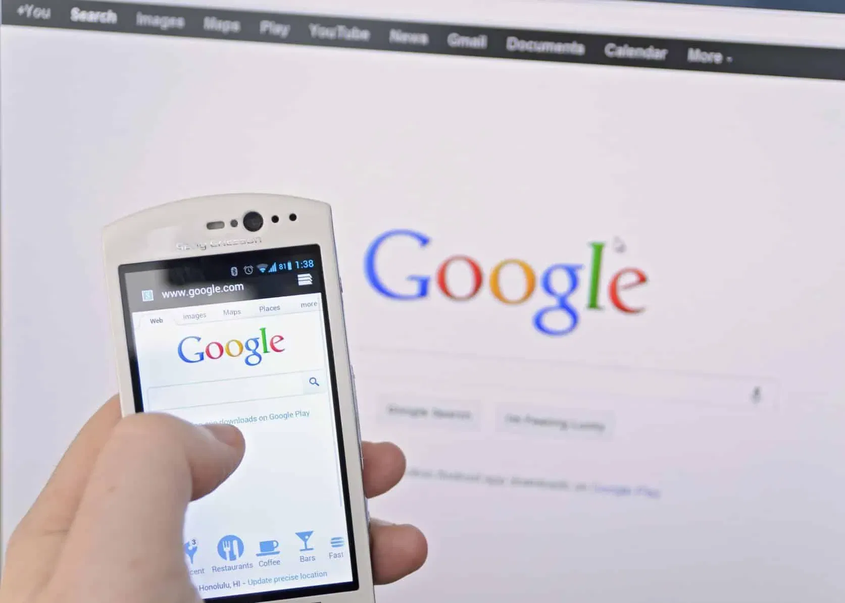mobile search responsive