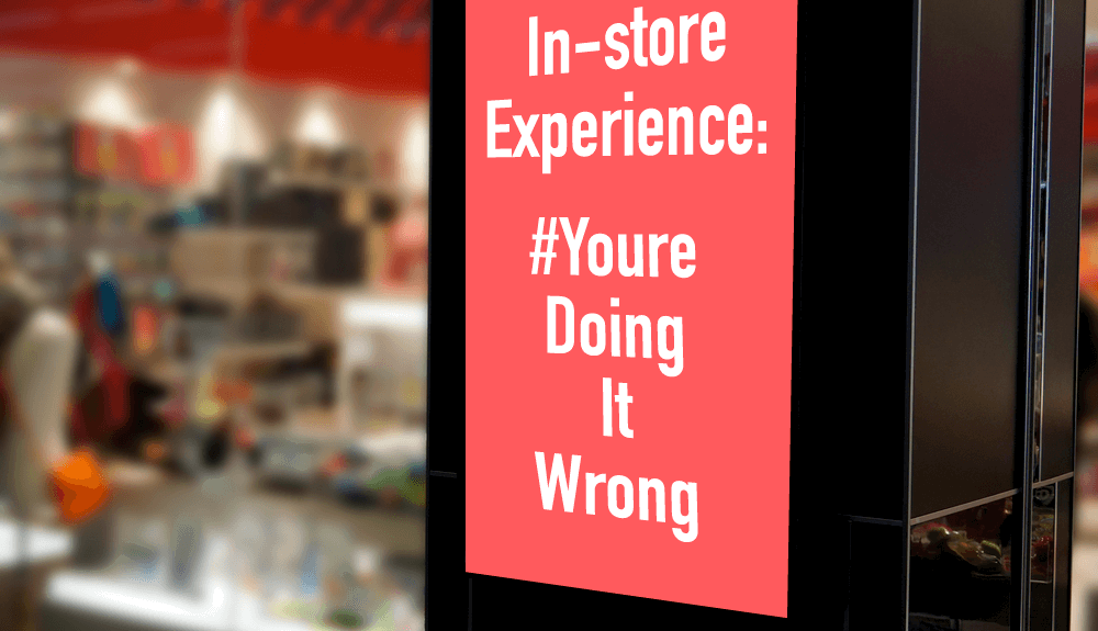 in store experience displays personalization
