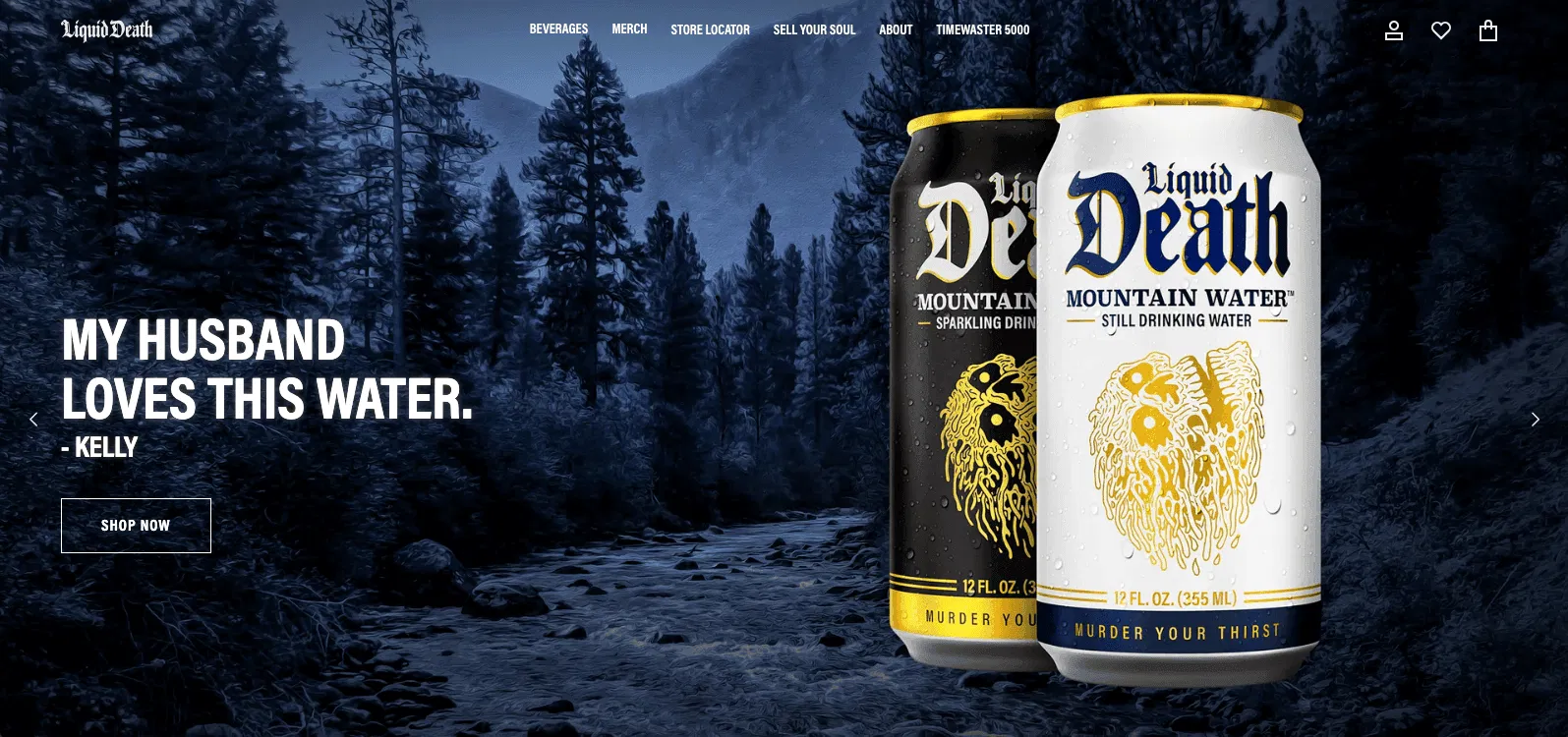 liquid-death-customer-centric-website