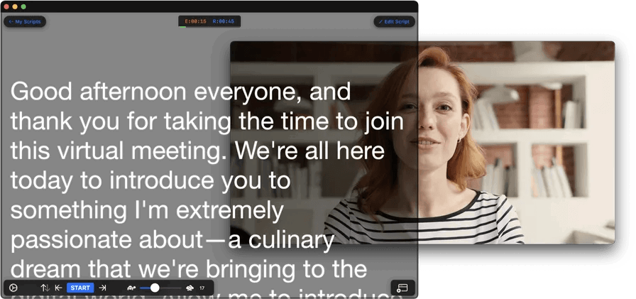 Teleprompter Pro for iOS and macOS (and Zoom Meetings)