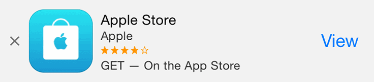 Apple Smart App Banner