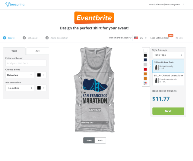 eventbrite teeshirt