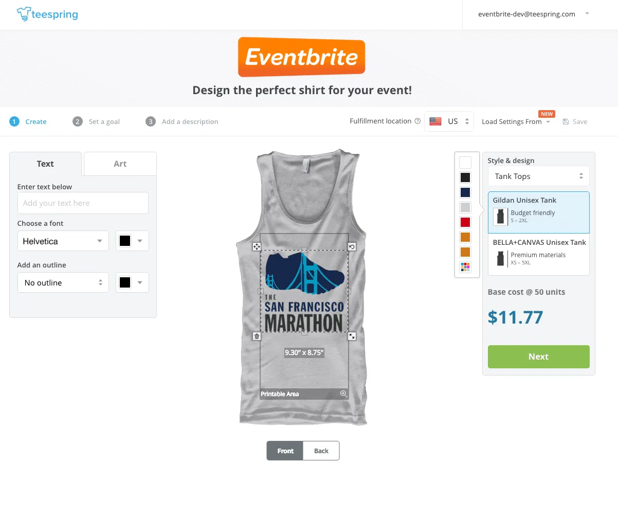 eventbrite teeshirt