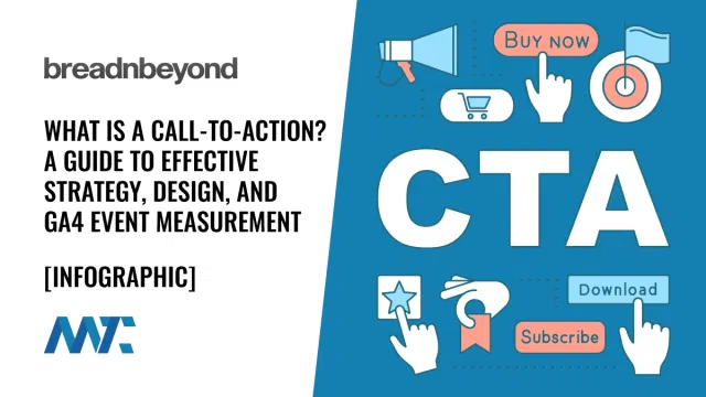 What is a CTA? Effective design, GA4 measurement, and strategy infographic