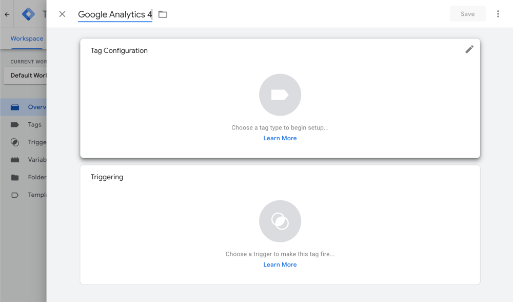 Gestor d'etiquetes de Google: Google Analytics 4
