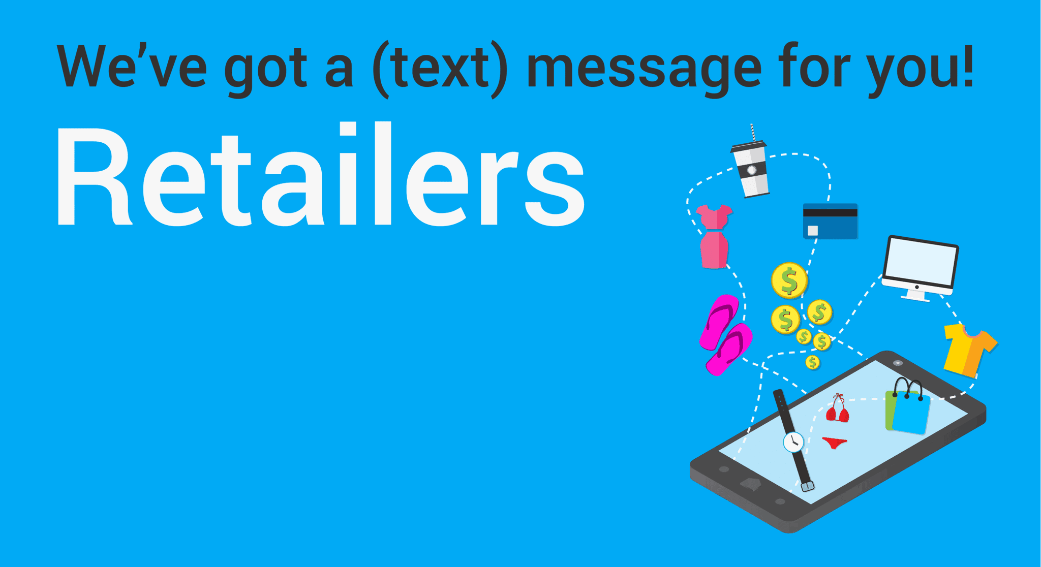 retail sms text messaging infographic