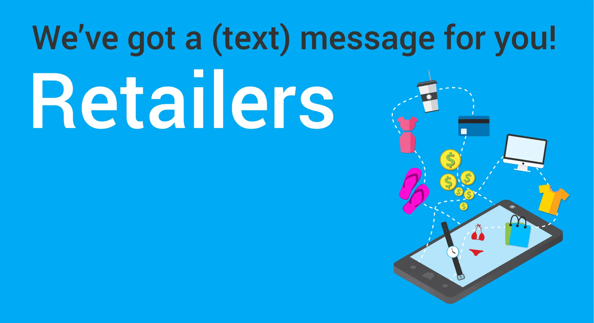 retail sms text messaging infographic