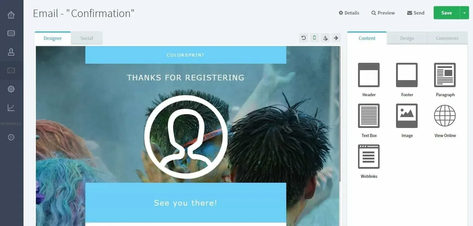 Eventbrite Email Vision6