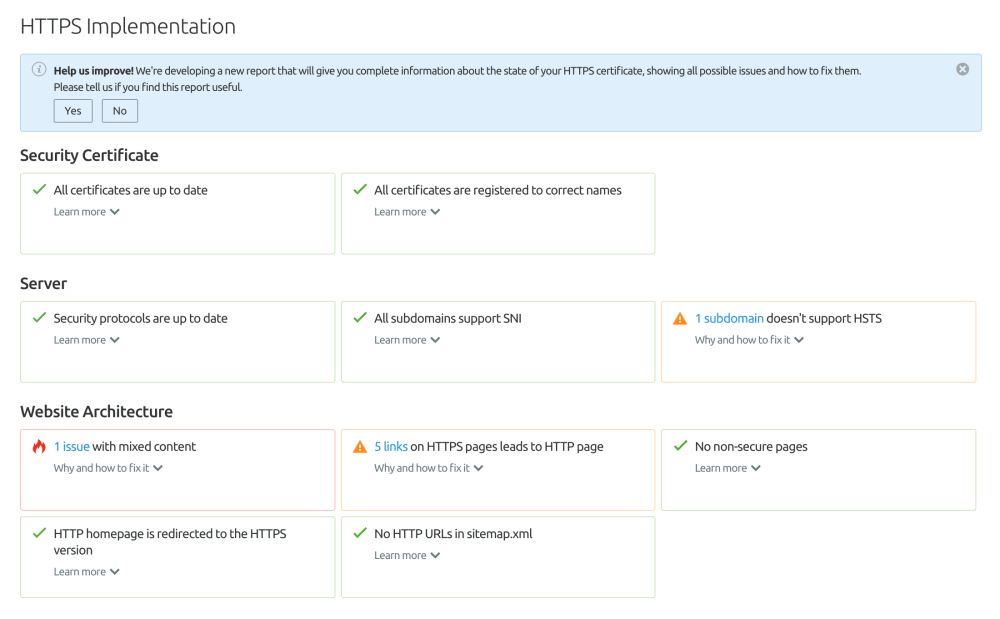 semrush https checker