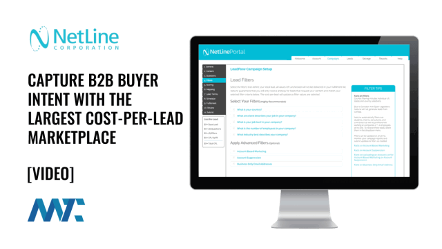 Netline: B2B Buyers Cost-Per-Lead Marketplace for Content