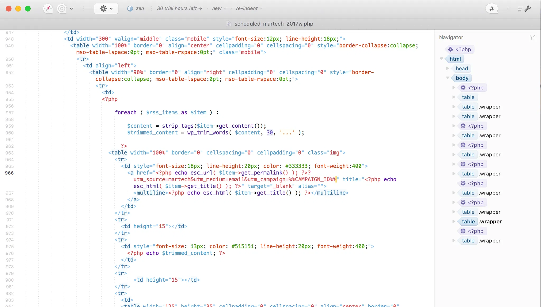 Content Folding with Espresso