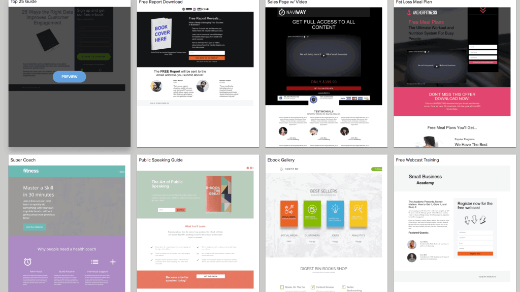 Infusionsoft Landing Page Templates