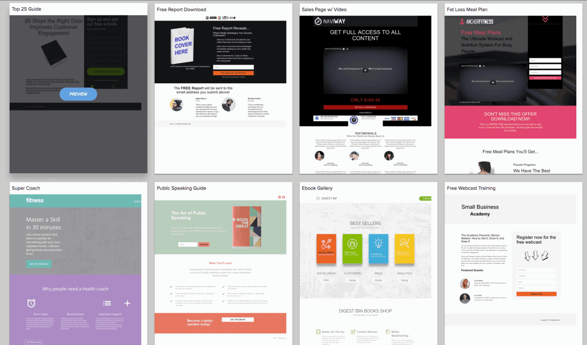 Infusionsoft Now Includes Responsive, Codeless, Drag and Drop Landing Pages 1 Infusionsoft Landing Page Templates