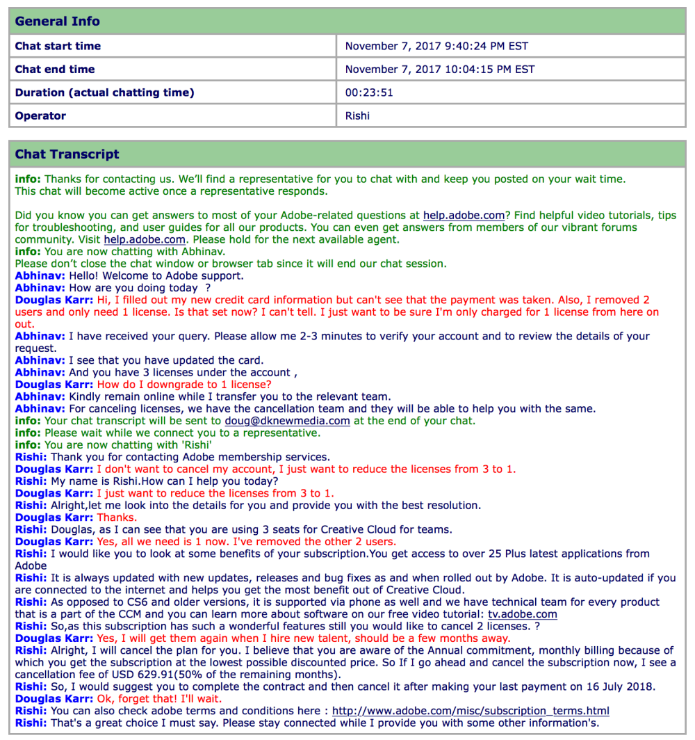 Adobe Creative Suite Chat