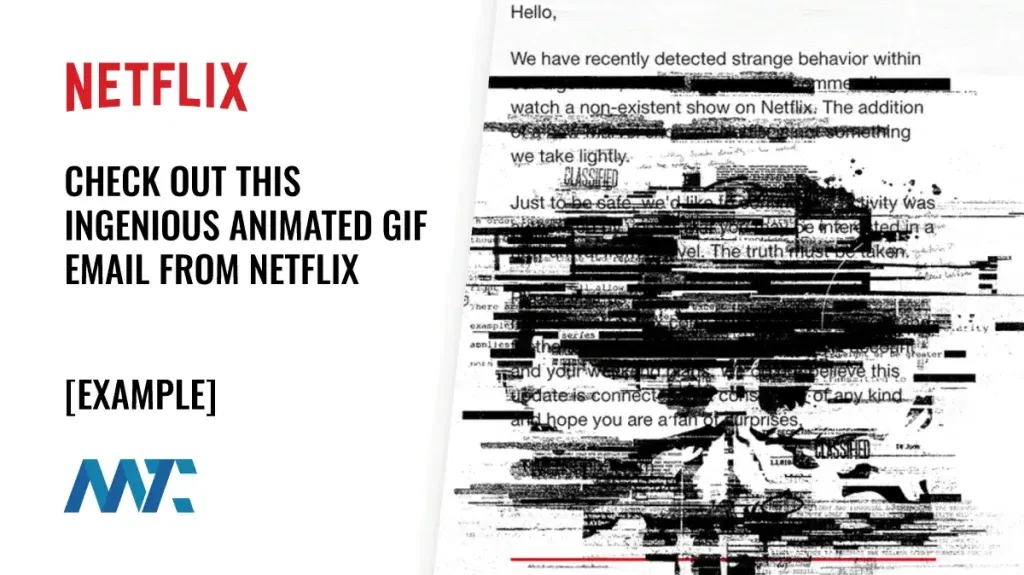 Email from Netflix with Animated GIF