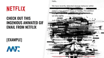 Email from Netflix with Animated GIF