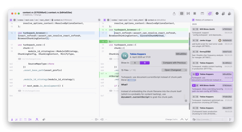 Калейдоскоп: обзор файл, папки и изменения изображения в секундах MacOS 26 Калейдоскоп: комбинирование трехэтажного кода