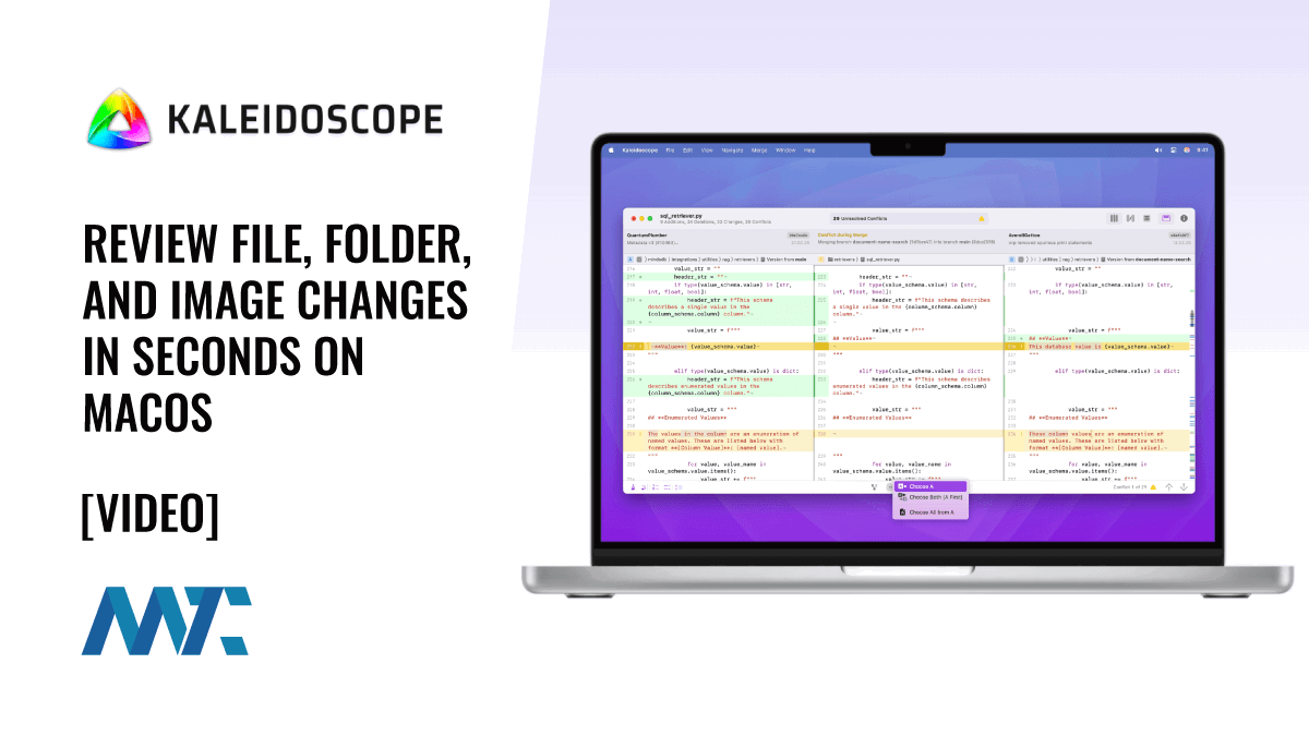Kaleidoscope: Diff App for MacOS
