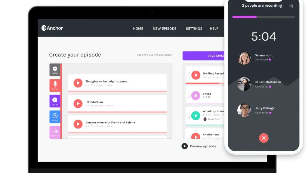 Anchor Podcasting App