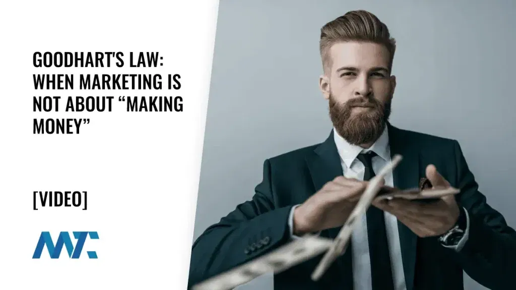 goodharts law and making money