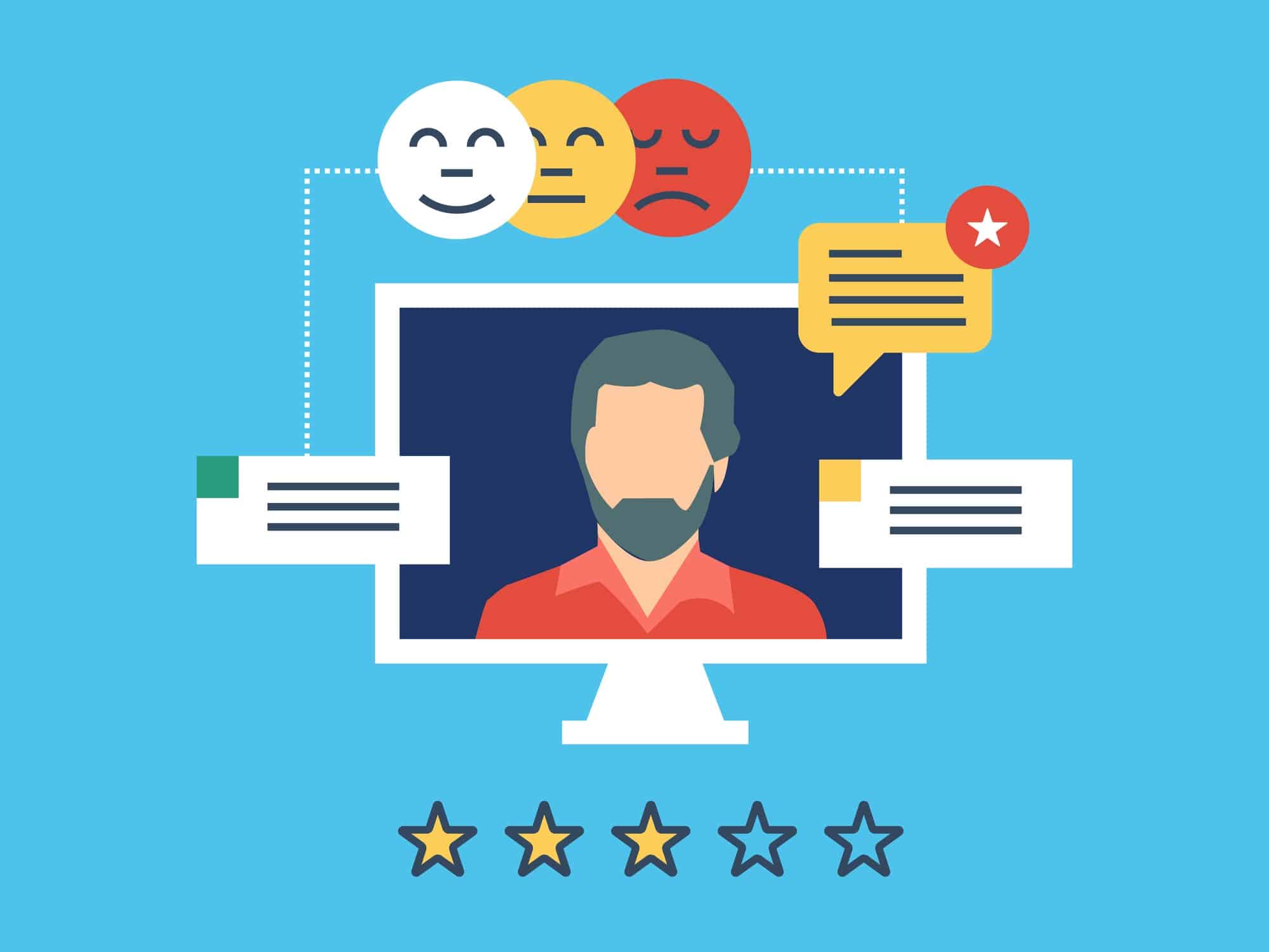 Customer Social Media Reviews and Testimonials