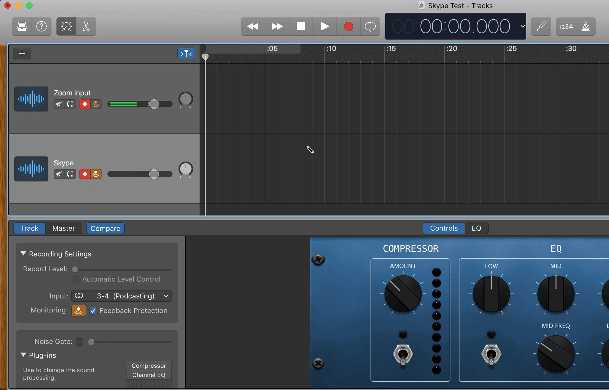 Garageband Tracks