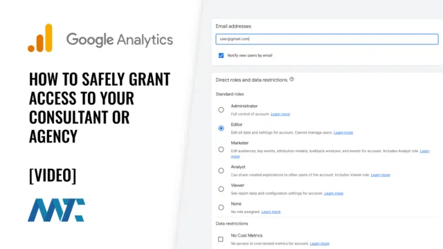 Google Analytics: Add Agent or Consultant User Role Access