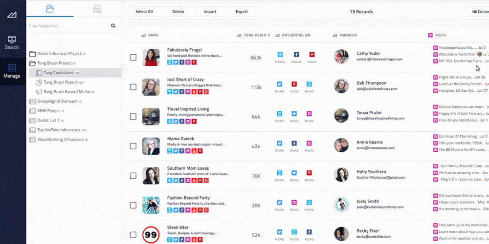 GroupHigh: Research and Track Your Blogger Outreach 2 GroupHigh Influencer Marketing Platform