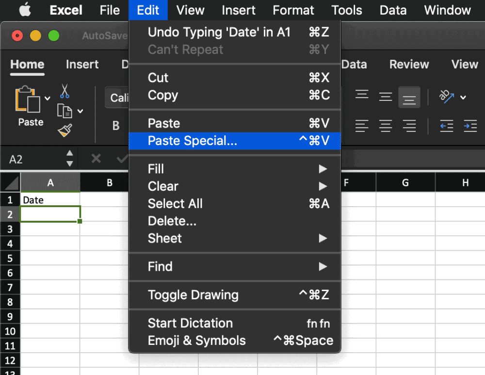 Excel: Formulas for Scheduling Social Media Updates by Day of the Week And Random Times 4 excel copy paste special menu