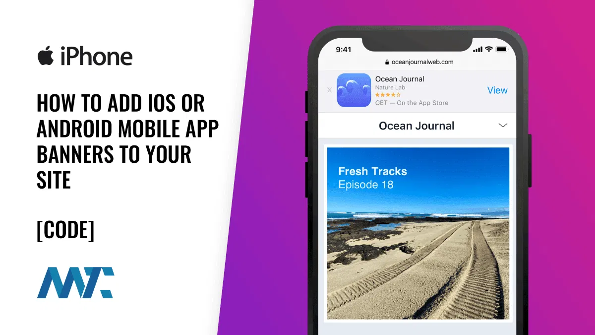 ios android mobile app banner