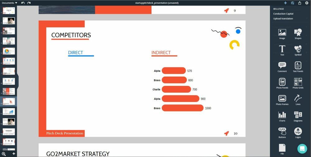 Xara Presentation - Add Chart
