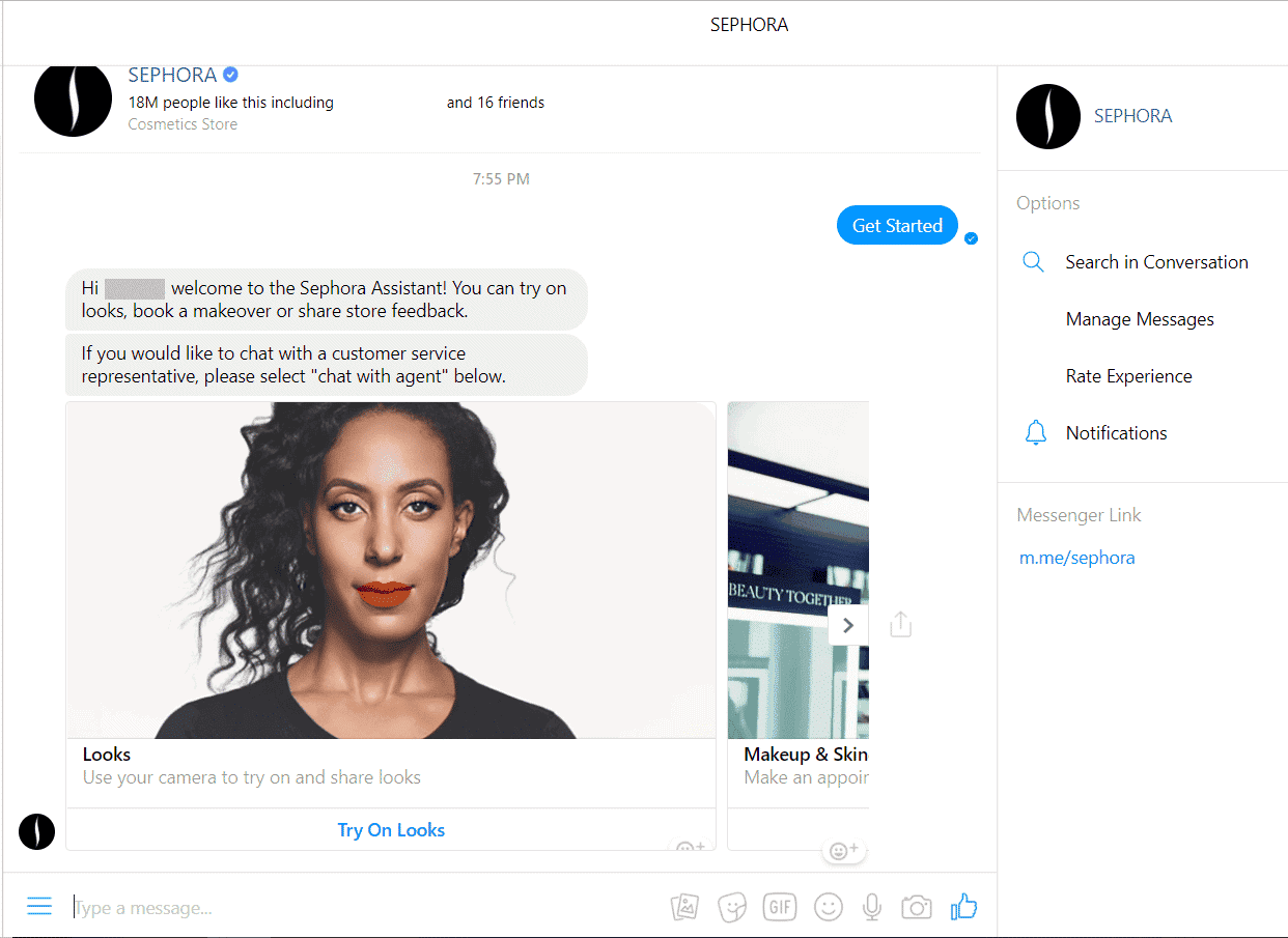 Sephora Virtual Shopping Assistant