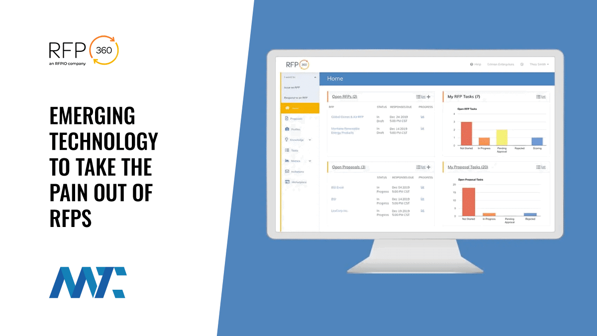 RFP360: Emerging Technology To Take The Pain Out Of RFPs 1 rfp360 rfp software