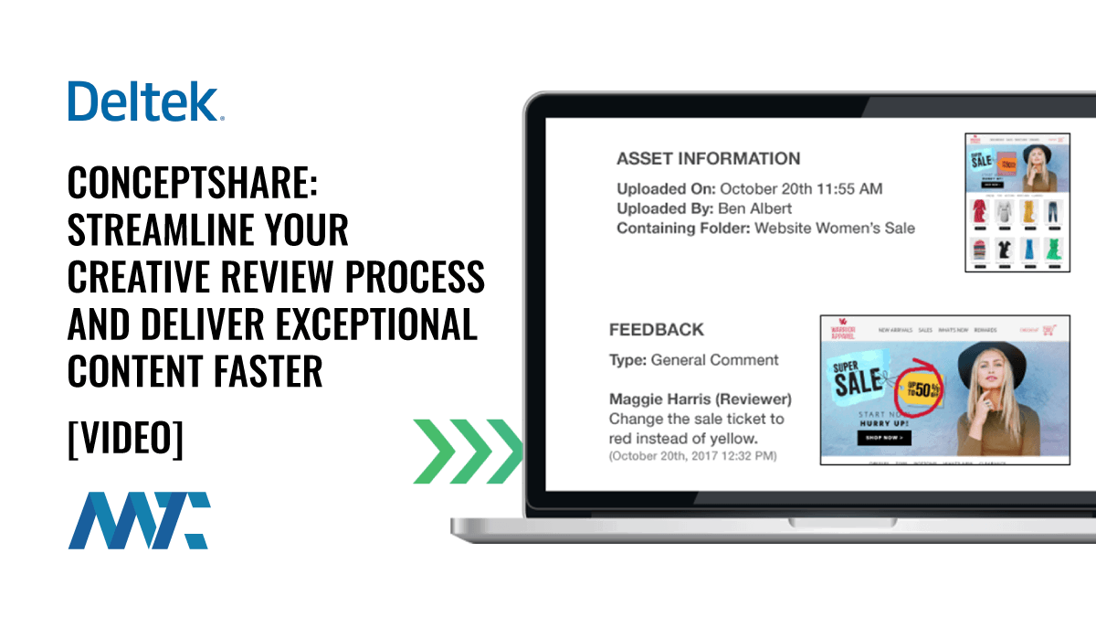 Deltek ConceptShare: Streamline Your Creative Review Process and Deliver Exceptional Content Faster 1 Deltek: ConceptShare: Streamline Your Creative Review Process and Deliver Exceptional Content Faster
