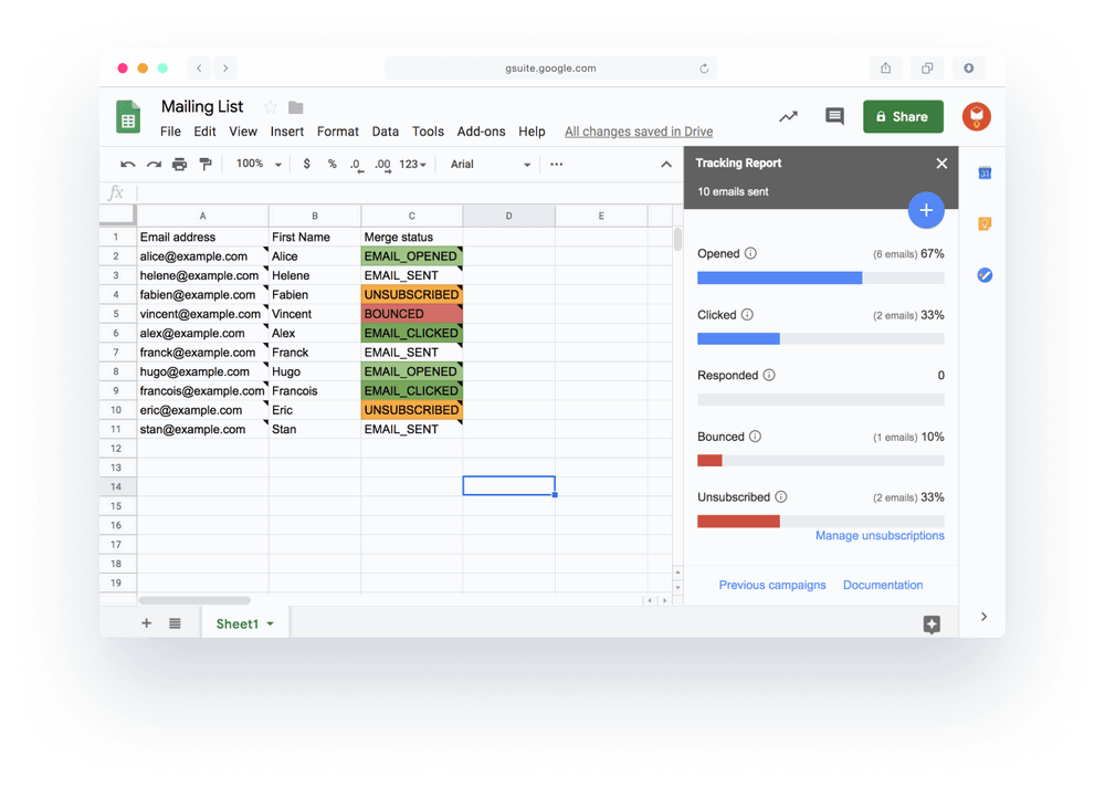 YAMM: Sending Personalized Mass Emails with Google Workspace 4 YAMM: Track Emails in Google Sheets