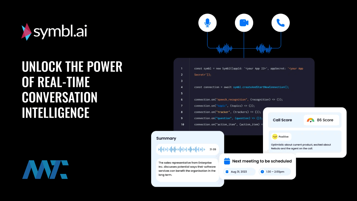 Symbl.ai: AI-powered conversation voice audio intelligence platform