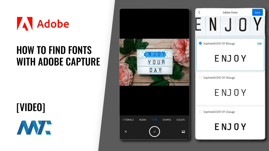 Adobe Capture: Identify Fonts with Type Capture