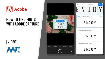 Adobe Capture: How to Identify Fonts with Type Capture