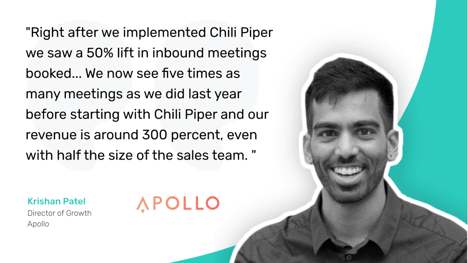 Chili Piper Testimonial - Apollo