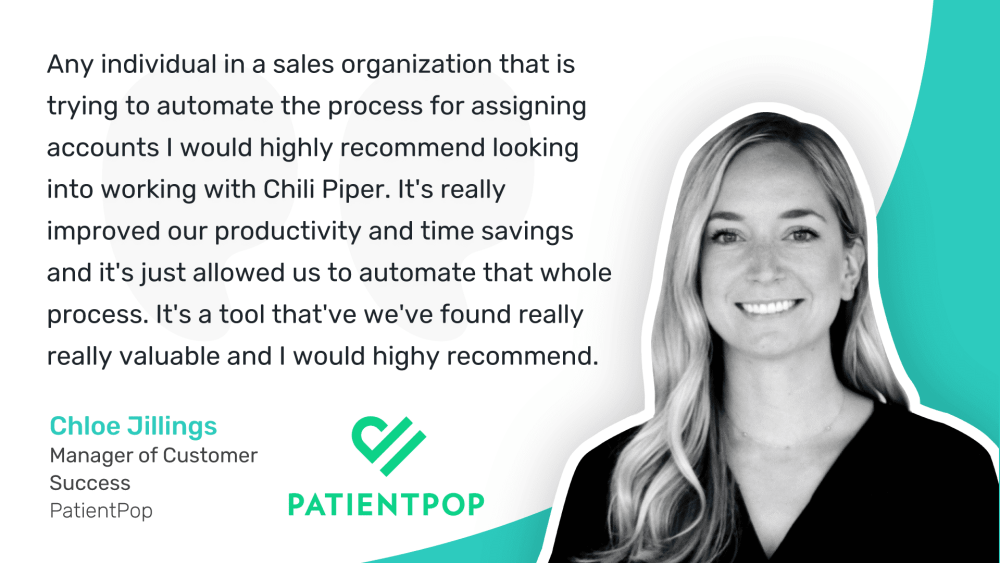 Chili Piper Testimonial - PatientPop