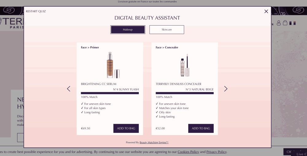 Beauty Matching Engine: Personalized AI Recommendations That Drive Online Beauty Sales 3 Digital Beauty Assistant