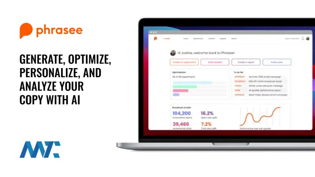 Generate, Optimize, Personalize, and Analyze your copy with AI and Phrasee