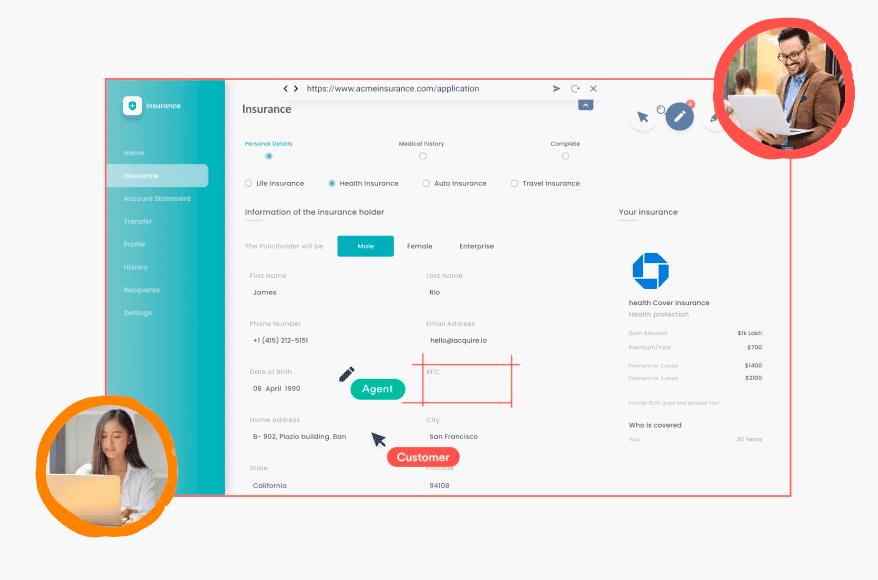 Acquire.io: A Unified Customer Engagement Platform 5 Acquire Cobrowsing