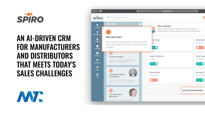 AI-Driven CRM for manufacturers and distributors from Spiro