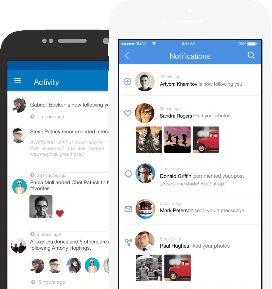 Tapglue: Customizable Tools To Turn Your Product Into A Social Network. 4 tapglue notifications