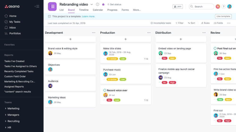 Asana Project Management