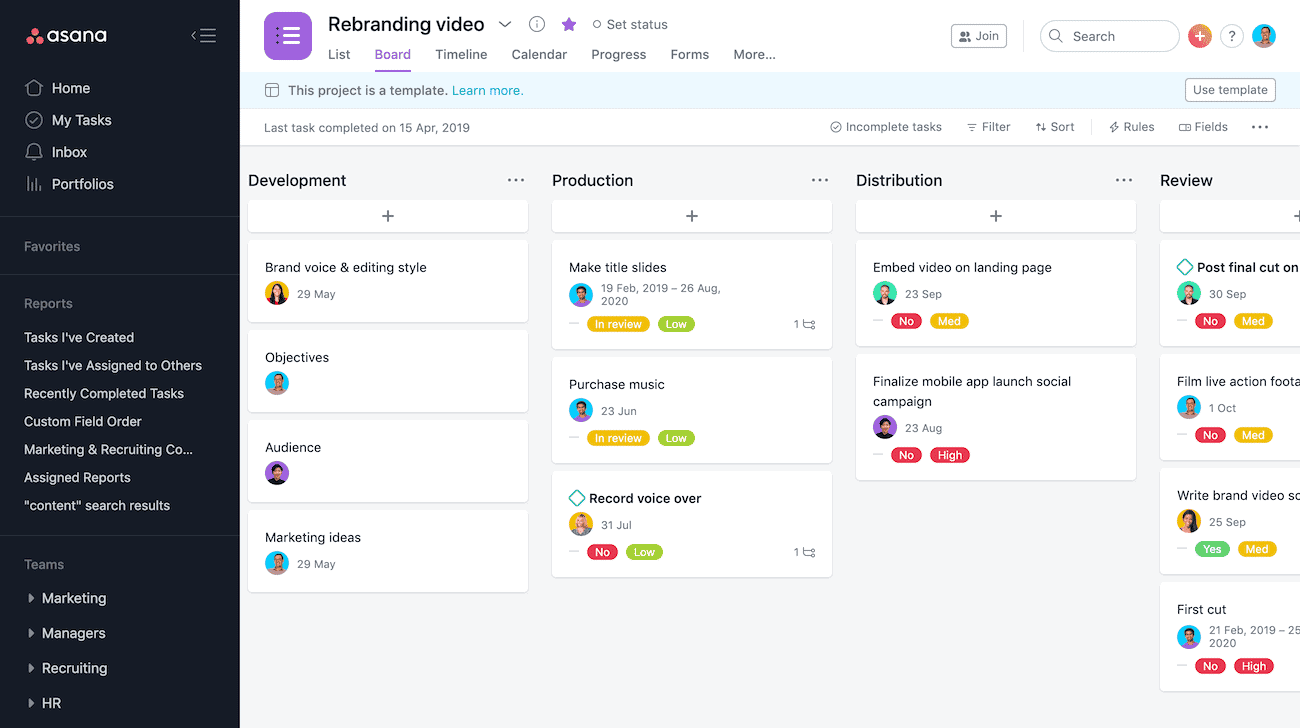 Asana Project Management
