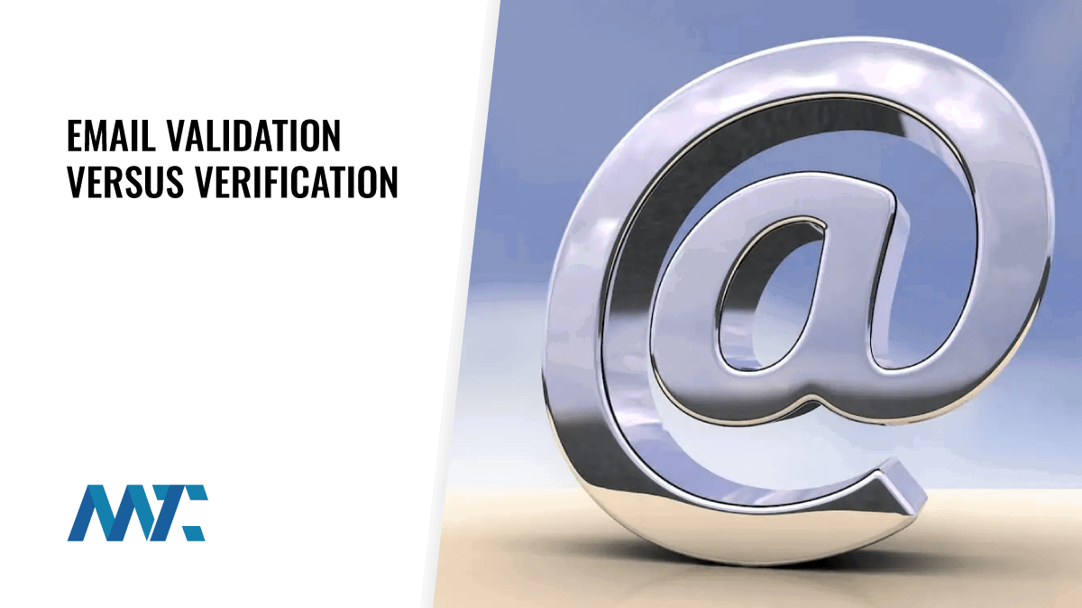 Email Address Validation versus Email Address Verification