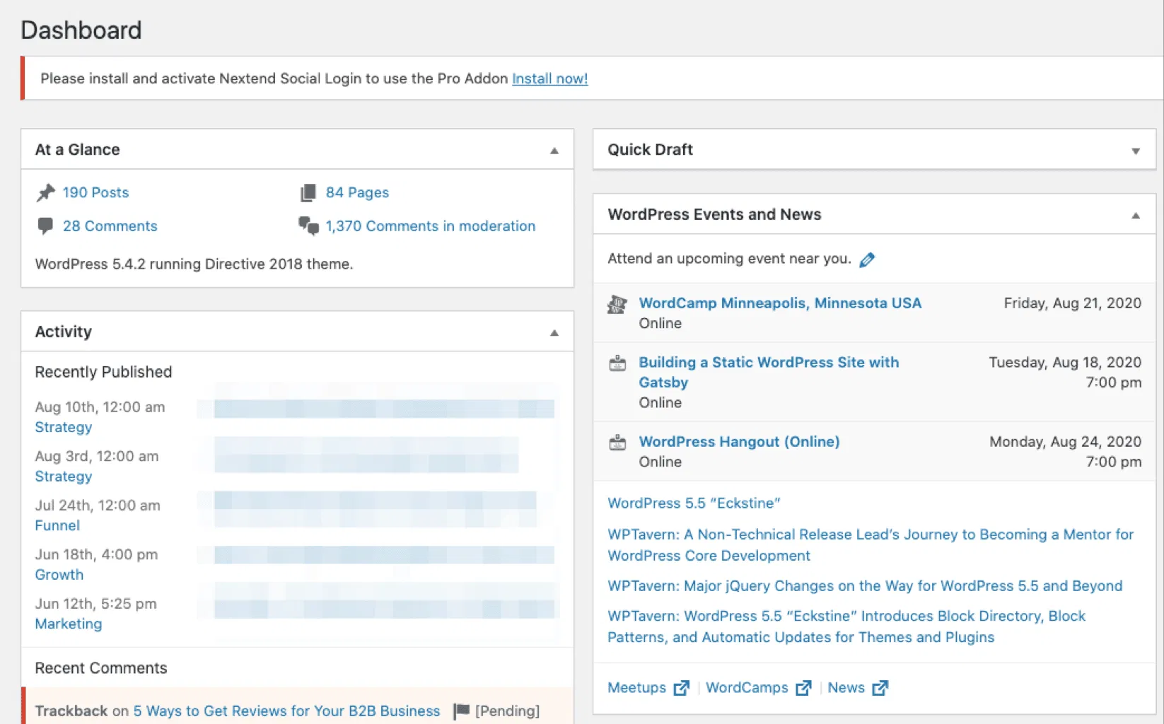 WordPress CMS
